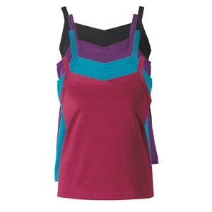 Set of 4 Camisoles – Bold, individual colors, easy to coordinate for active wome